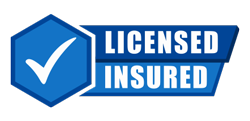 We are licensed and insured